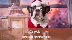  Presentation with champion - Slide deck with santa costume for christmas background and a red colored foreground