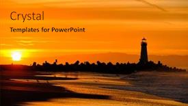  Presentation with pacific - Presentation theme consisting of santa cruz breakwater light walton background and a gray colored foreground