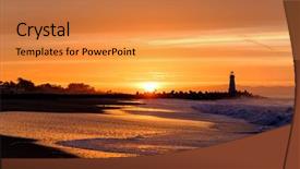  Presentation with light coloreds - Amazing presentation theme having santa cruz breakwater light walton backdrop and a gold colored foreground