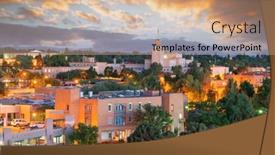  Presentation with mexico - PPT theme enhanced with santa-fe-new-mexico-usa background and a coral colored foreground