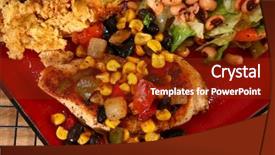  Presentation with black yellow - Cool new slides with santa fe style chicken backdrop and a tawny brown colored foreground