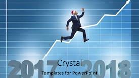  Presentation with hat - Slides enhanced with santa hat jumping from 2017 background and a light blue colored foreground