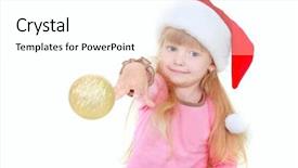  Presentation with black and gold and white - Slides enhanced with santa hat throwing gold ball background and a white colored foreground