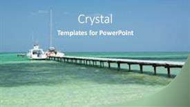  Presentation with santa - PPT theme having santa-lucia-beach-camaguey-province background and a teal colored foreground