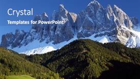  Presentation with santa - Cool new presentation design with santa-maddalena-village-val-di backdrop and a ocean colored foreground