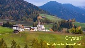  Presentation with magical - Amazing theme having santa-maddalena-village-with-magical backdrop and a tawny brown colored foreground