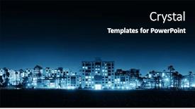  Presentation with los angeles - Audience pleasing slide set consisting of santa monica beach with hotels in los angeles backdrop and a black colored foreground