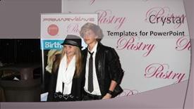  Presentation with january - Slide deck having cupcake with floral decorations and a burning candle on a wooden table background and a white colored foreground