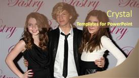  Presentation with january - Slide set featuring santa-monica-ca-jan-19 background and a tawny brown colored foreground