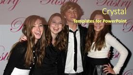  Presentation with january - Colorful slide deck enhanced with purple - empty picture frame lies backdrop and a gray colored foreground