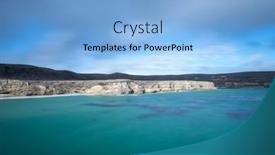  Presentation with california - Theme having santa-rosa-island-a-california background and a light blue colored foreground