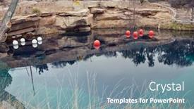  Presentation with deep blue - Presentation theme consisting of santa-rosa-nm-usa-march background and a seafoam green colored foreground