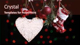  Presentation with christmas black - Presentation consisting of christmas accessories on black background and a wine colored foreground