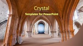  Presentation with gothic architecture - Colorful slides enhanced with santarem-portugal-september-11-2015 backdrop and a  colored foreground