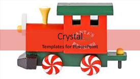  Presentation with peppermint - Amazing presentation theme having santa's express toy train backdrop and a red colored foreground