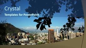  Presentation with chile - PPT theme consisting of santiago-chile-24-november-2018 background and a ocean colored foreground