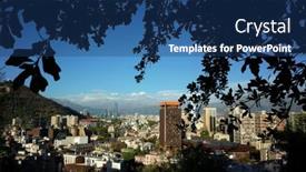  Presentation with chile - Audience pleasing slides consisting of santiago-chile-24-november-2018 backdrop and a ocean colored foreground