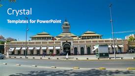  Presentation with traditional drink - Cool new presentation design with santiago-chile-dec-28-2018 backdrop and a teal colored foreground