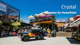  Presentation with bohemian - Presentation theme featuring santiago-chile-dec-29-2018 background and a teal colored foreground