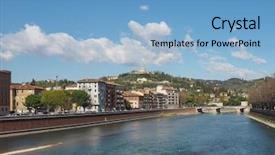  Presentation with lourdes - Presentation having santuario della madonna di lourdes background and a light blue colored foreground