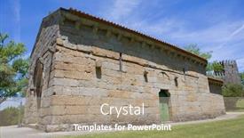  Presentation with knights - Beautiful slides featuring sao miguel chapel and the guimaraes castle where medieval knights are buried guimaraes portugal unesco world heritage site backdrop and a coral colored foreground