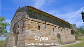  Presentation with knights - Beautiful slide deck featuring sao miguel chapel and the guimaraes castle where medieval knights are buried guimaraes portugal unesco world heritage site backdrop and a coral colored foreground