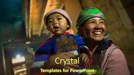  Presentation with hmong - Presentation theme with sapa-vietnam-jan-11-2014 background and a tawny brown colored foreground