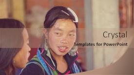  Presentation with hmong - Slide set having sapa-vietnam-october-29-2012 background and a coral colored foreground