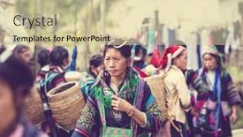  Presentation with hmong - Beautiful slides featuring sapa-vietnam-october-29-2012 backdrop and a soft green colored foreground