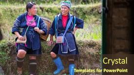  Presentation with hmong - Theme with sapa-vietnam-october-29-2012 background and a  colored foreground