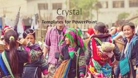  Presentation with hmong - Theme enhanced with sapa-vietnam-october-29-2012 background and a soft green colored foreground