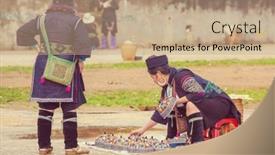  Presentation with hmong - Beautiful slides featuring sapa-vietnam-october-29-2012 backdrop and a coral colored foreground