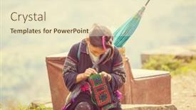  Presentation with hmong - PPT layouts with sapa-vietnam-october-29-2012 background and a cream colored foreground