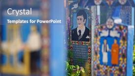  Presentation with maramures - Audience pleasing theme consisting of sapanta-romania-june-08-2021 backdrop and a ocean colored foreground