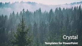  Presentation with forest fairy - Slide set featuring sapin - fairy tale fir tree forest background and a dark gray colored foreground