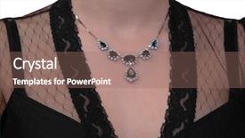  Presentation with sapphire - Slides with sapphire and diamond necklace background and a  colored foreground