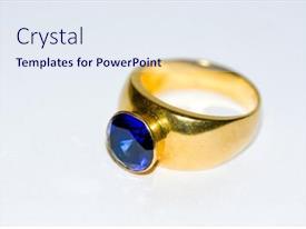 Sapphire Ring PPT template 0 | CrystalGraphics