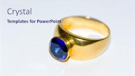  Presentation with sapphire - Cool new PPT layouts with sapphire-ring backdrop and a sky blue colored foreground