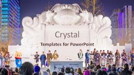  Presentation with traditional japan - Slides having sapporo-japan-february-5-2017 background and a lemonade colored foreground