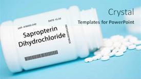  Presentation with amino acid - Slide deck enhanced with sapropterin-dihydrochloride-synthetic-form background and a arctic colored foreground