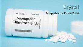  Presentation with amino acid - Slides consisting of sapropterin-dihydrochloride-synthetic-form background and a light blue colored foreground