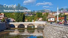  Presentation with bosnia - PPT layouts having sarajevo-bosnia-and-herzegovina-august background and a teal colored foreground