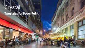  Presentation with bosnia - Amazing presentation design having starry outer space background texture backdrop and a ocean colored foreground