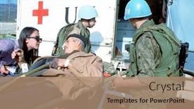  Presentation with united nations - PPT theme enhanced with sarajevo-bosnia-april-19-red background and a coral colored foreground