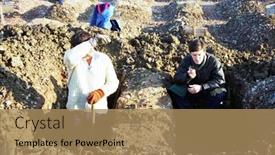  Presentation with olympic - Slides consisting of sarajevo-bosnia-jan-15-workers background and a coral colored foreground