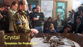  Presentation with united nations - PPT theme featuring sarajevo-bosnia-sept-1 background and a tawny brown colored foreground