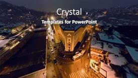  Presentation with town hall - Presentation design having sarajevo-city-hall-or-national background and a  colored foreground