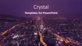  Presentation with town hall - Theme with sarajevo-city-hall-or-national background and a violet colored foreground