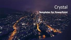  Presentation with town hall - PPT theme featuring sarajevo-city-hall-or-national background and a  colored foreground