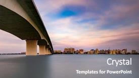  Presentation with florida - Cool new theme with sarasota-florida-usa-town-cityscape backdrop and a gray colored foreground